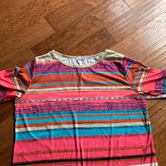 MissLook Multicolored Stripes T Shirt - Picture 5 of 10